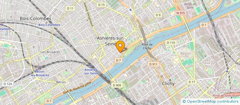 localisation de l'entreprise MADAME INES SATIN  ASNIERES-SUR-SEINE
