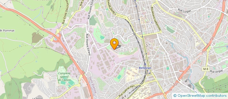 localisation de l'entreprise MADAME INES SEKAK  SAINT-ETIENNE