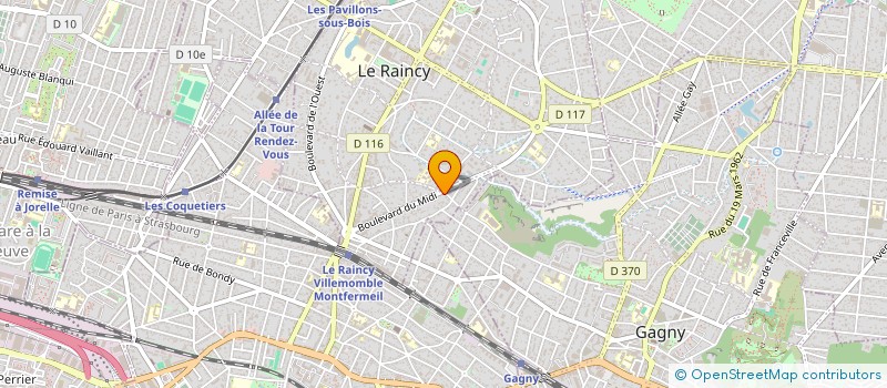 localisation de l'entreprise MADAME INES SERVAIS  LE RAINCY