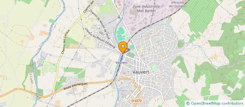 localisation de l'entreprise MADAME INES TAMBE  VAUVERT