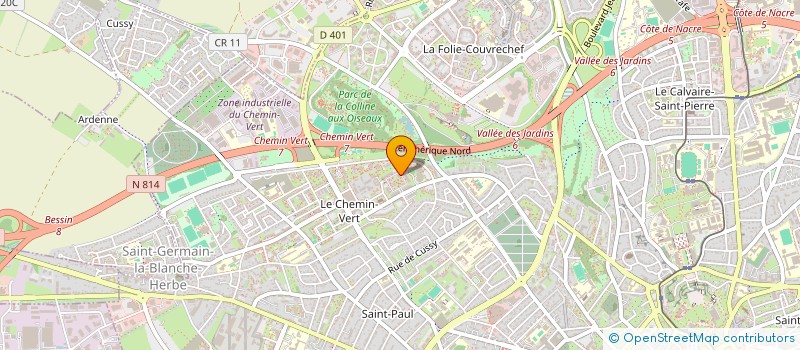 localisation de l'entreprise MADAME INES VIGIER à CAEN