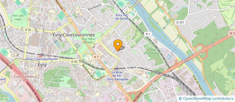 localisation de l'entreprise MADAME INES YEZROUR à EVRY-COURCOURONNES