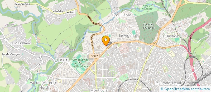 localisation de l'entreprise MADAME INES ZAIED à LIMOGES