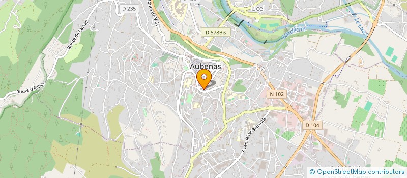 localisation de l'entreprise MADAME INES ZAYATI  AUBENAS