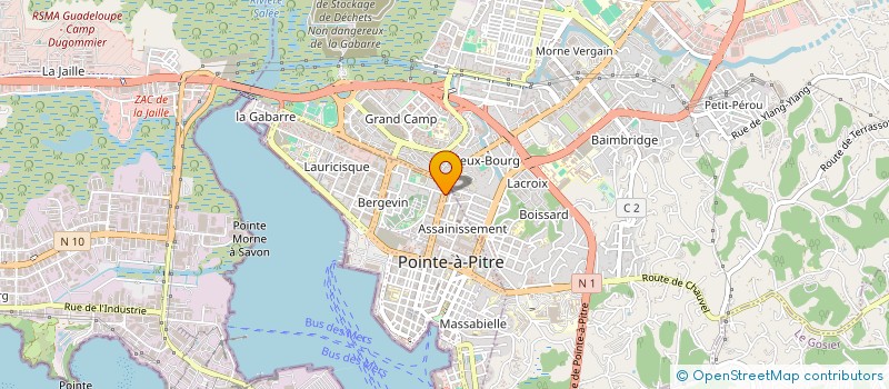 localisation de l'entreprise MADAME INESSA BRAFLAN  POINTE-A-PITRE