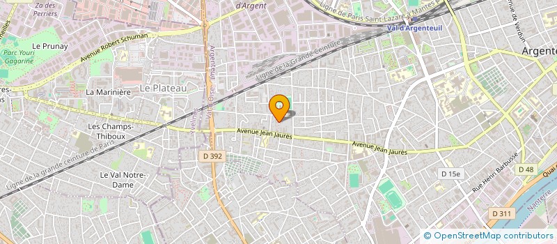 localisation de l'entreprise MADAME INESSE ZEKIRI  ARGENTEUIL