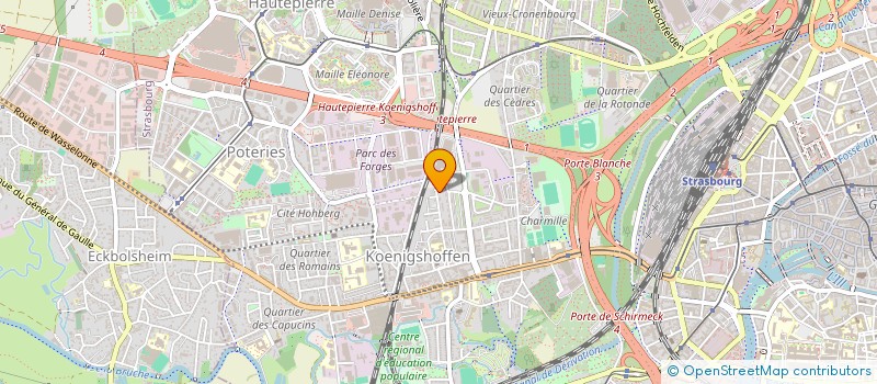 localisation de l'entreprise MADAME INGA KHUGAEVA à STRASBOURG