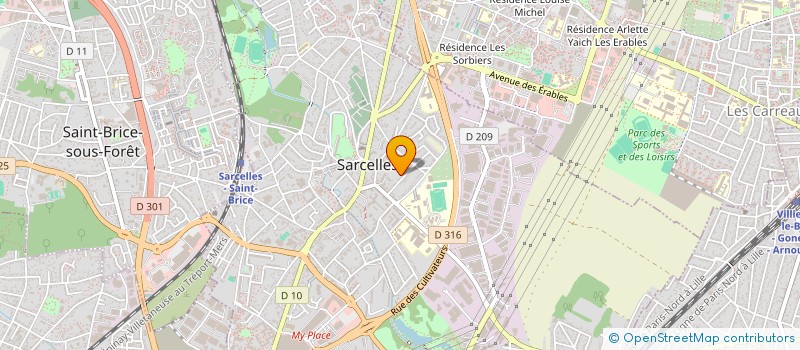 localisation de l'entreprise MADAME INGA SPRINCEANU à SARCELLES