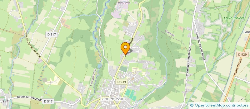 localisation de l'entreprise MADAME INGE VAN ROMPAEY  LANNEMEZAN