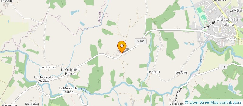 localisation de l'entreprise MADAME INGJERD LINDEBERG à ORADOUR-SUR-GLANE
