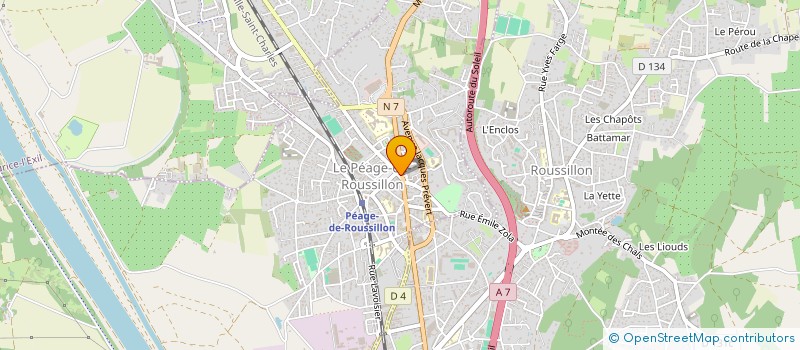 localisation de l'entreprise MADAME INGRID ACHARD  LE PEAGE-DE-ROUSSILLON