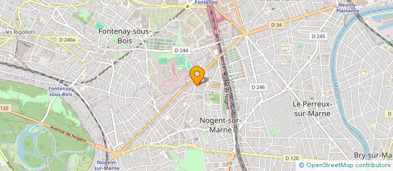 localisation de l'entreprise MADAME INGRID AGBEKO à NOGENT-SUR-MARNE