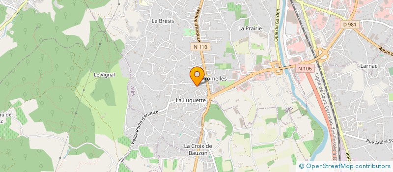localisation de l'entreprise MADAME INGRID ALLOUARD à ALES