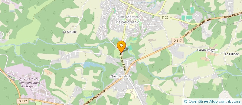 localisation de l'entreprise MADAME INGRID APRETNA  SAINT-MARTIN-DE-SEIGNANX