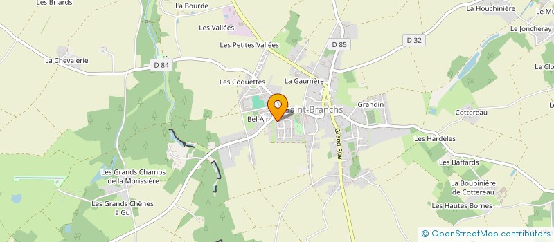 localisation de l'entreprise MADAME INGRID ARNAULT  SAINT-BRANCHS