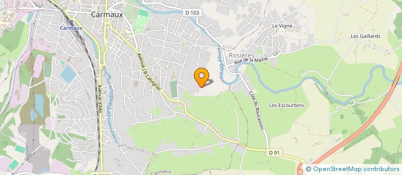 localisation de l'entreprise MADAME INGRID AYMARD  CARMAUX