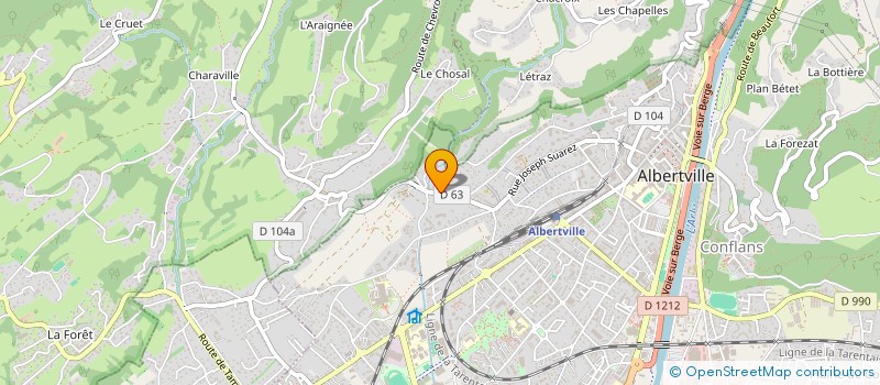 localisation de l'entreprise MADAME INGRID BALBERINI  ALBERTVILLE