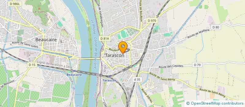 localisation de l'entreprise MADAME INGRID BAUDINO  TARASCON