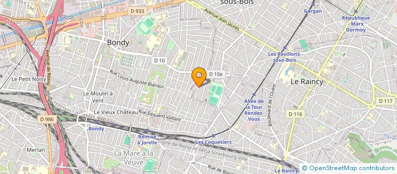 localisation de l'entreprise MADAME INGRID BELLAICHE  LES PAVILLONS-SOUS-BOIS