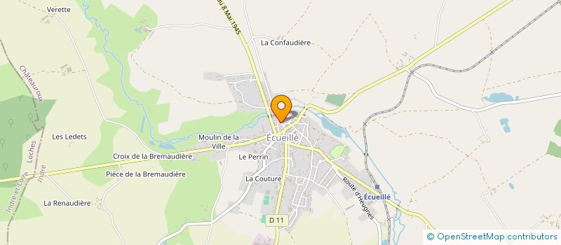 localisation de l'entreprise MADAME INGRID BELLAMY à ECUEILLE