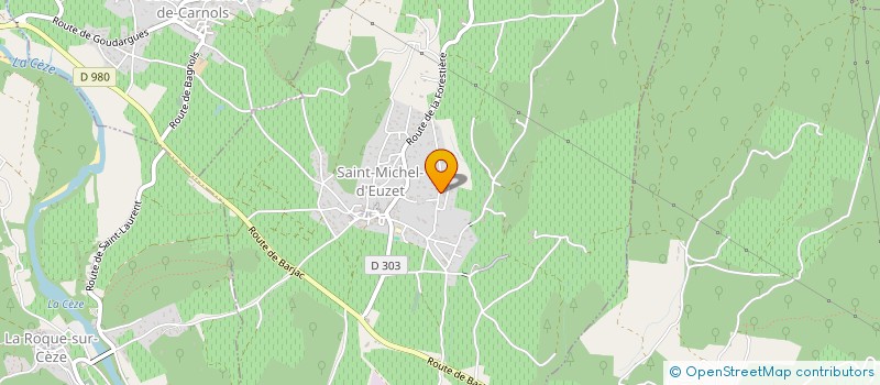 localisation de l'entreprise MADAME INGRID BELLENGER ROULIER  SAINT-MICHEL-D'EUZET