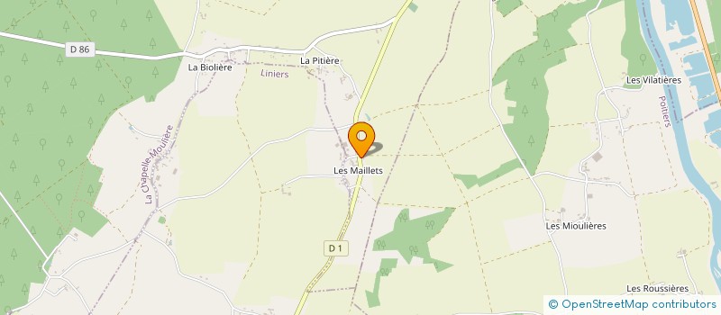 localisation de l'entreprise MADAME INGRID BERLIVET  LA CHAPELLE-MOULIERE