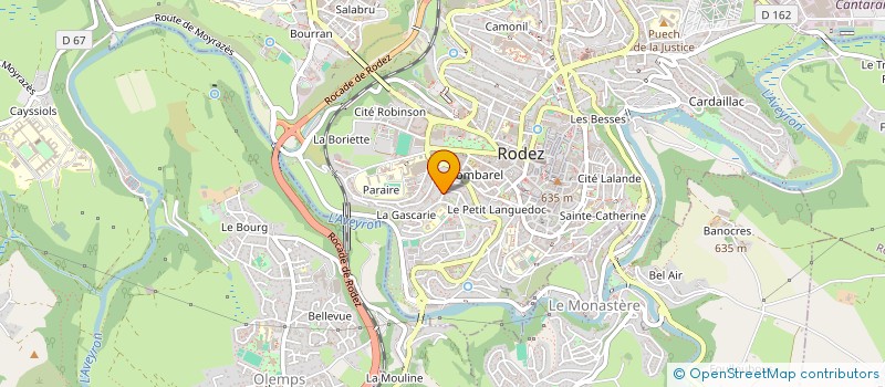 localisation de l'entreprise MADAME INGRID BESSIERE  RODEZ