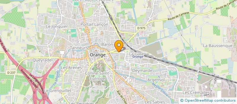 localisation de l'entreprise MADAME INGRID BETTANE à ORANGE