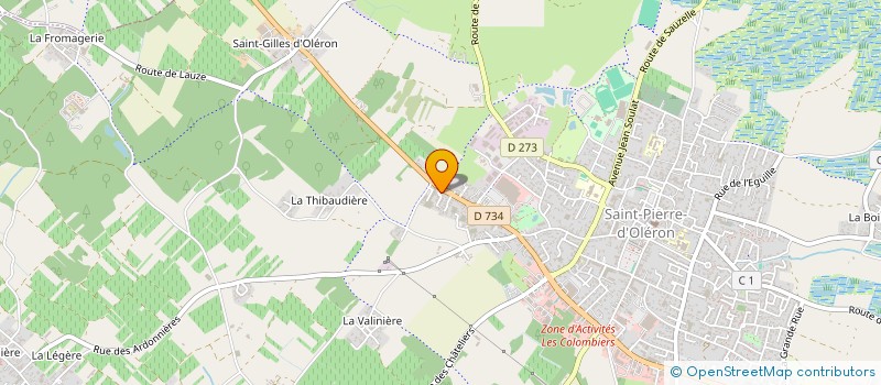 localisation de l'entreprise MADAME INGRID BILOT  SAINT-PIERRE-D OLERON