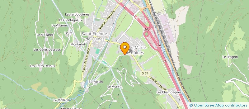 localisation de l'entreprise MADAME INGRID BORGHART à SAINTE-MARIE-DE-CUINES