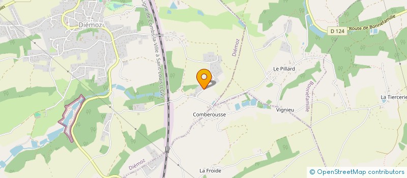 localisation de l'entreprise MADAME INGRID BOURGEOIS  DIEMOZ