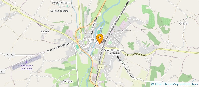 localisation de l'entreprise MADAME INGRID BOURMAUD à CHALAIS
