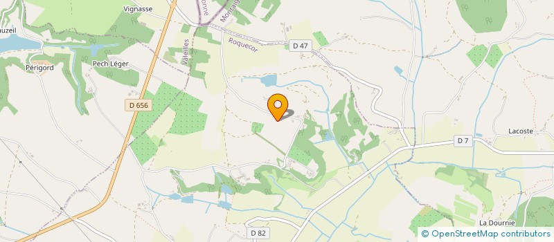 localisation de l'entreprise MADAME INGRID CANDEL  ROQUECOR