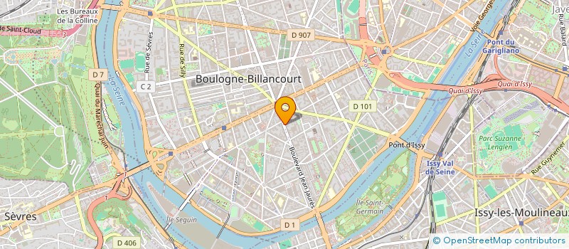 localisation de l'entreprise MADAME INGRID CAPLAIN à BOULOGNE-BILLANCOURT