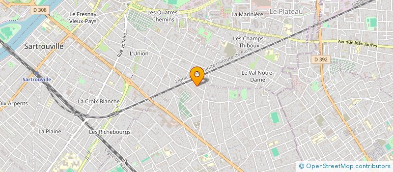 localisation de l'entreprise MADAME INGRID CAVRET  HOUILLES