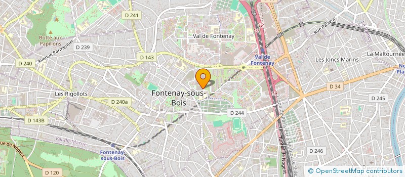 localisation de l'entreprise MADAME INGRID CHABANE à FONTENAY-SOUS-BOIS