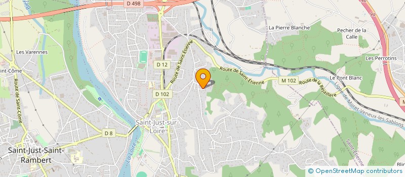 localisation de l'entreprise MADAME INGRID CHARODIN  SAINT-JUST-SAINT-RAMBERT