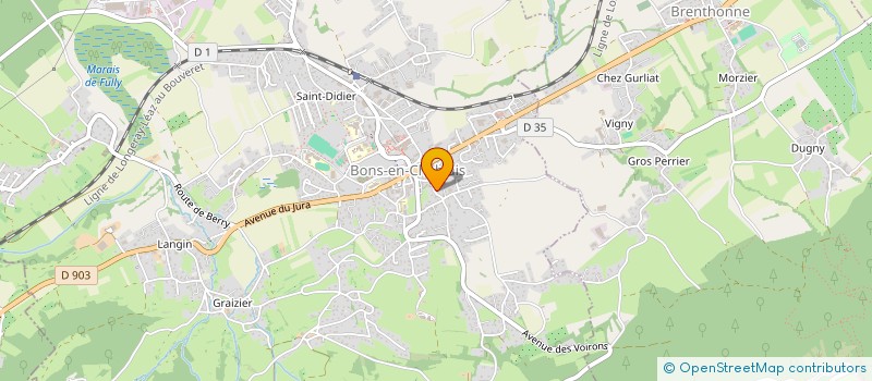 localisation de l'entreprise MADAME INGRID CHATELAIN  BONS-EN-CHABLAIS