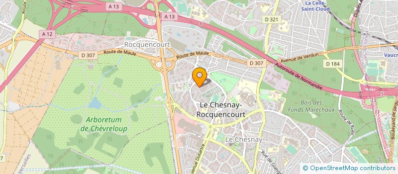 localisation de l'entreprise MADAME INGRID CHRISTENSEN  LE CHESNAY-ROCQUENCOURT