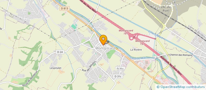 localisation de l'entreprise MADAME INGRID CLERC  MONTGISCARD