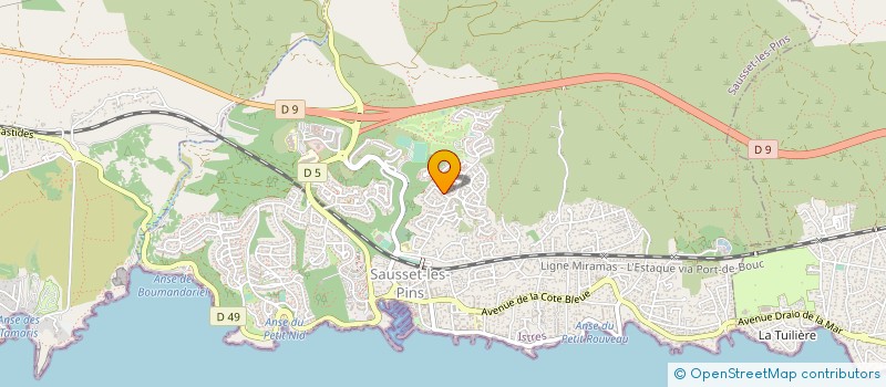 localisation de l'entreprise MADAME INGRID COADIC  SAUSSET-LES-PINS