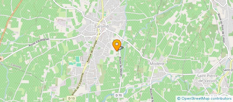 localisation de l'entreprise MADAME INGRID COLLARD  CAROMB