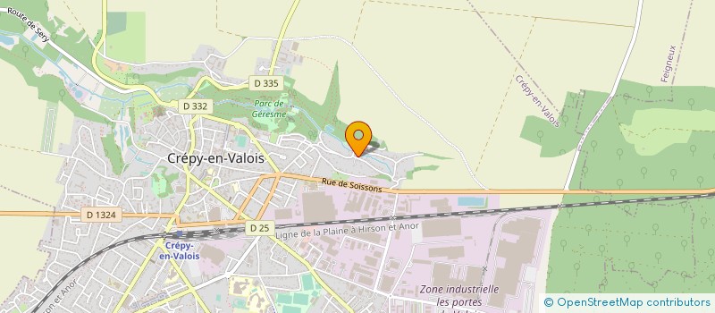 localisation de l'entreprise MADAME INGRID COUTREL  CREPY-EN-VALOIS