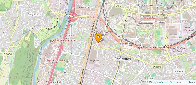 localisation de l'entreprise MADAME INGRID CRAIGHERO  ECHIROLLES