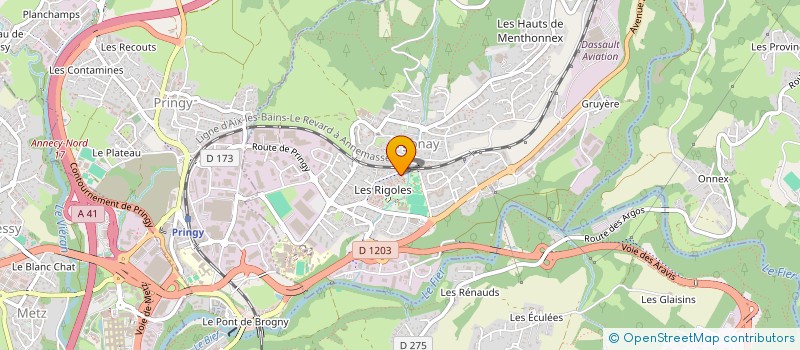 localisation de l'entreprise MADAME INGRID CROSNIER  ARGONAY