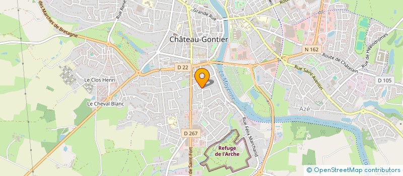 localisation de l'entreprise MADAME INGRID DAUL à CHATEAU-GONTIER-SUR-MAYENNE