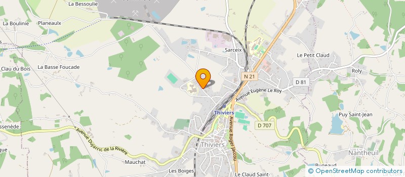 localisation de l'entreprise MADAME INGRID DENIS  THIVIERS