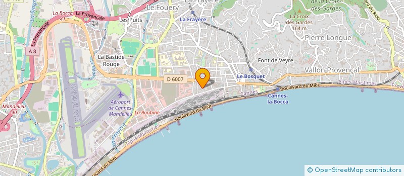 localisation de l'entreprise MADAME INGRID DI BELLO à CANNES