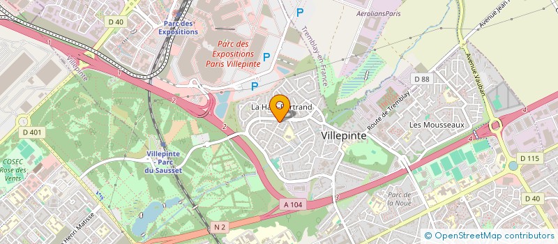 localisation de l'entreprise MADAME INGRID DONNADIEU à VILLEPINTE