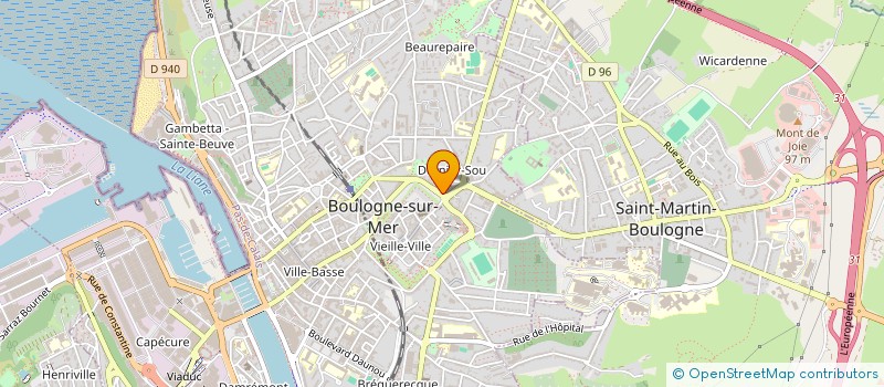 localisation de l'entreprise MADAME INGRID DOUBLECOURT à BOULOGNE-SUR-MER
